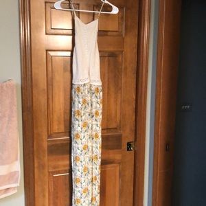 Sunflower print dress